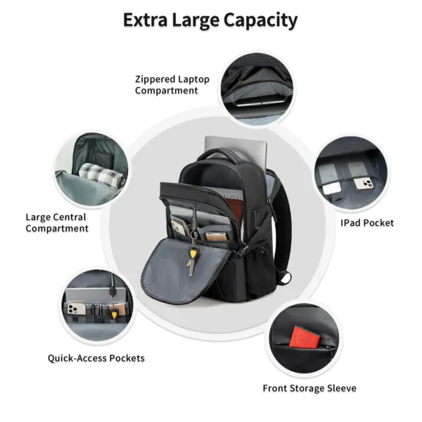 ARCTIC HUNTER Outdoor Climbing Backpack for Men Women Light Large Capacity Man Bags Hiking Bagpack Travel Schoolbag Mochila Male - Image 4