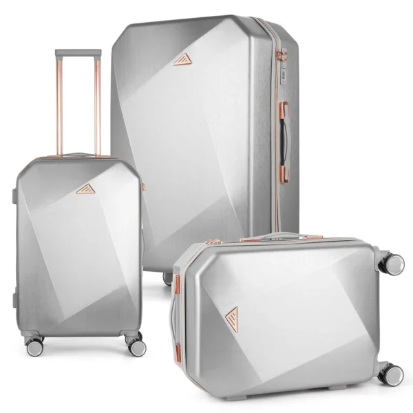 3PCS Luggage Set ABS Hardside Travel Luggage with Spinner TSA for Business Trip ABS Travel Luggage Set - Image 2