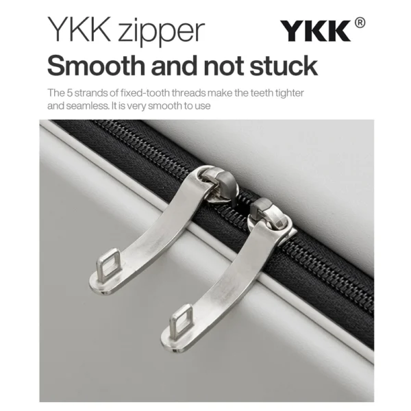 Mixi New Design Wide Handle Suitcase Men Carry-On Luggage Women Travel Trolley Case 20 Inch Cabin PC Aluminum Frame M9275 - Image 4