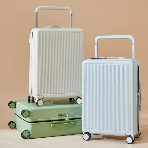 Trunk Luggage Thickened Trolley Case 20 22 24 26 Inch Multifunctional Ladies Wide Trolley Boarding Box Rolling Suitcase Password - Image 2