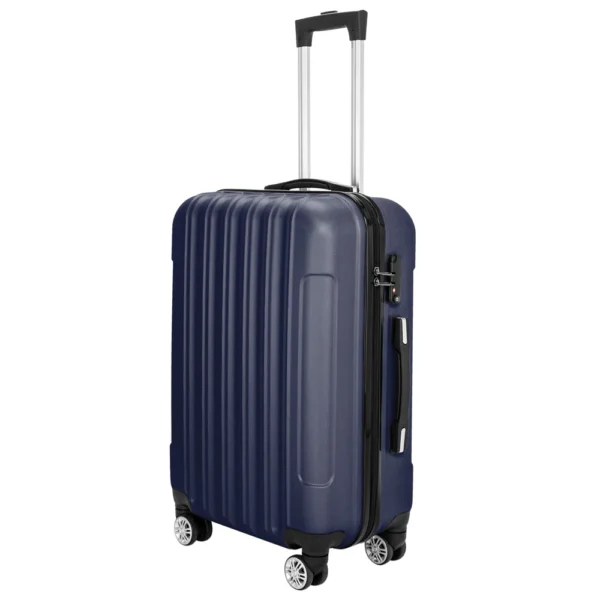 3-in-1 Multifunctional Large Capacity Traveling Storage Suitcase Luggage Set Navy Blue - Image 2