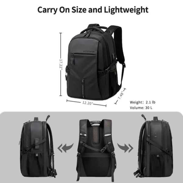 ARCTIC HUNTER Outdoor Climbing Backpack for Men Women Light Large Capacity Man Bags Hiking Bagpack Travel Schoolbag Mochila Male - Image 3