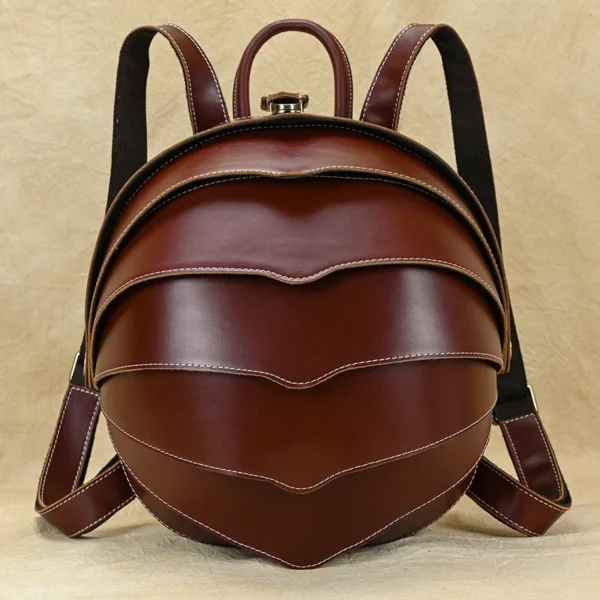 Leather Fashion Women's Backpack Backpack Beetle Backpack Unisex Casual Backpack Luxury Handbag Shoulder Bag Trend